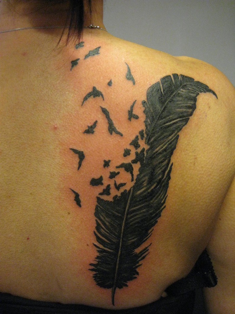 Beautiful Bird Of A Feather Tattoo Design Tattoomagz Tattoo within size 774 X 1032