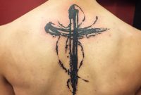 Beautiful Black Cross Tattoo On Back Tattooimagesbiz for size 1080 X 1194