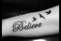 Believe Birds Tattoo Believe Birds Tattoos Call 09899473688 within measurements 1135 X 1155