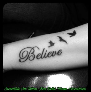 Believe Birds Tattoo Believe Birds Tattoos Call 09899473688 within measurements 1135 X 1155