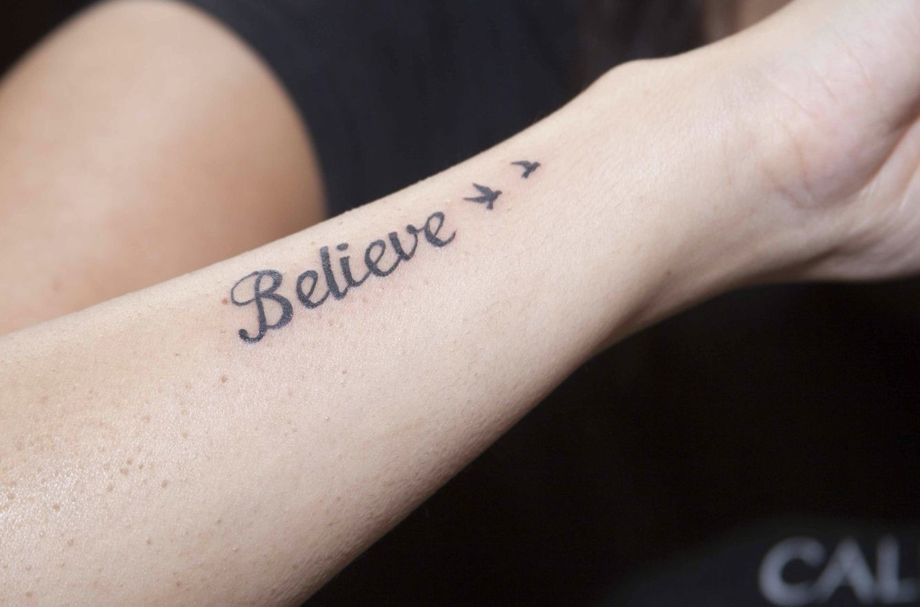 Believe Tattoo Birds For Life Tattoo Tattoos Tattoo Quotes intended for dimensions 1334 X 880