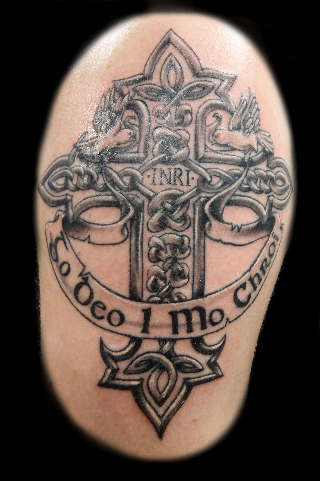 Best Christian Tattoos 25 Best Cross Tattoos Designs For Men for sizing 1066 X 1600