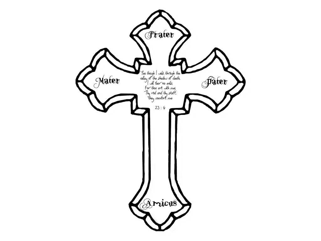 Big Stone Cross Tattoo Design throughout measurements 1024 X 768