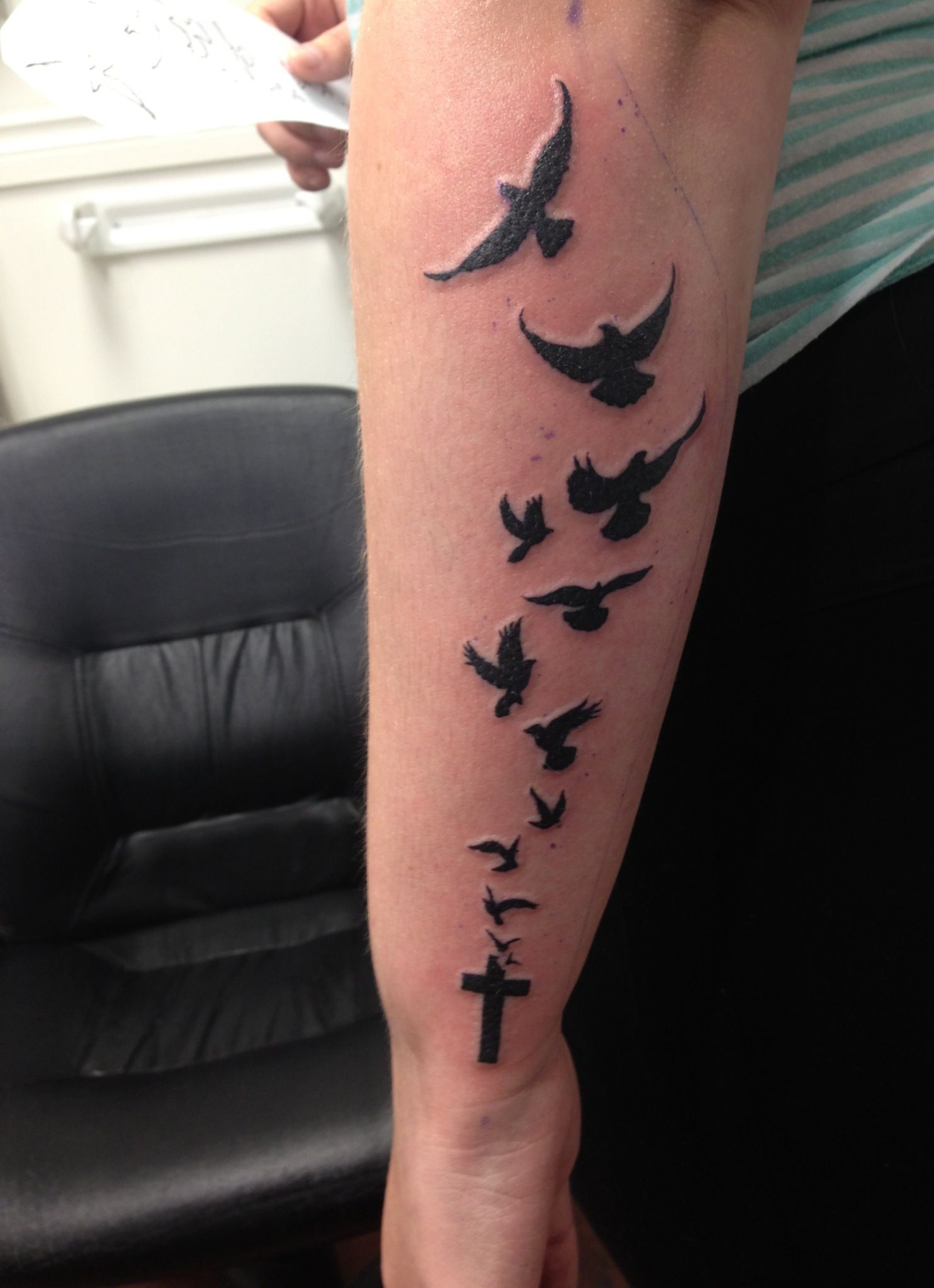 Bird And Cross Tattoo Ink Tattoo Designs Tattoos Dove Tattoos for size 1484 X 2047