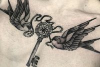 Bird And Key Tattoo On Chest Tattoo Designs Tattoo Pictures regarding size 1010 X 1010