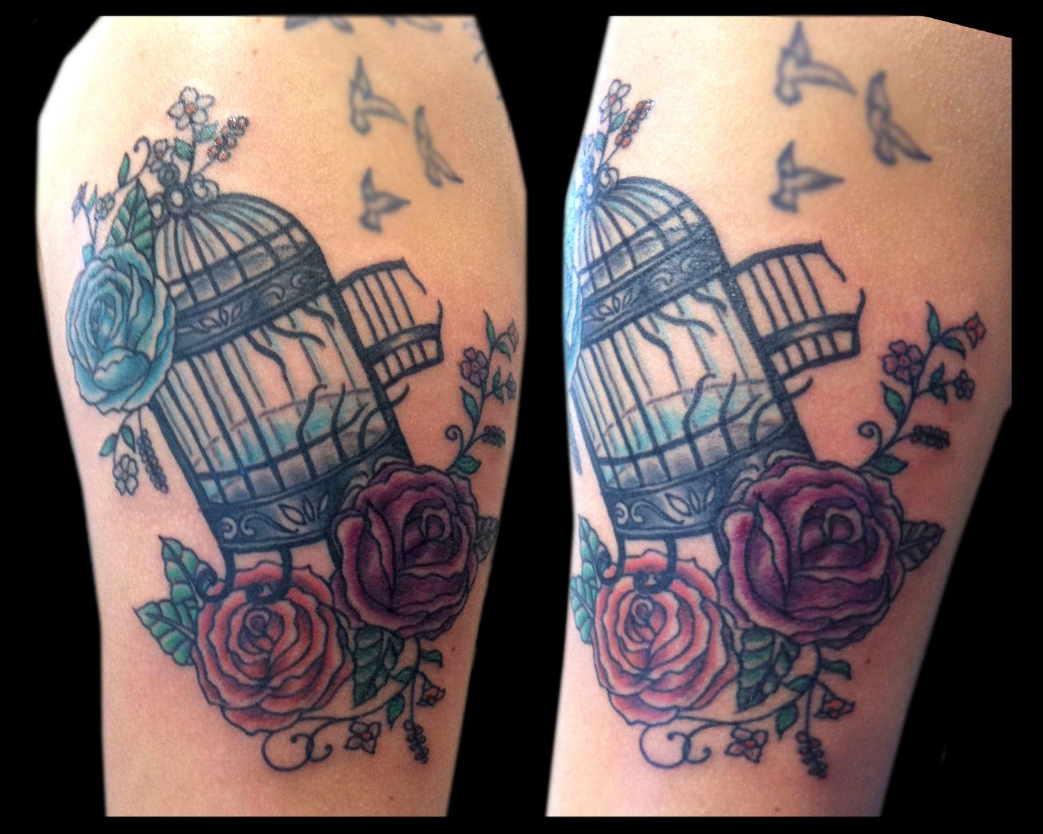 Bird Cage Tattooed Jude At Damask Tattoo In Seattle Wa for sizing 1500 X 1200