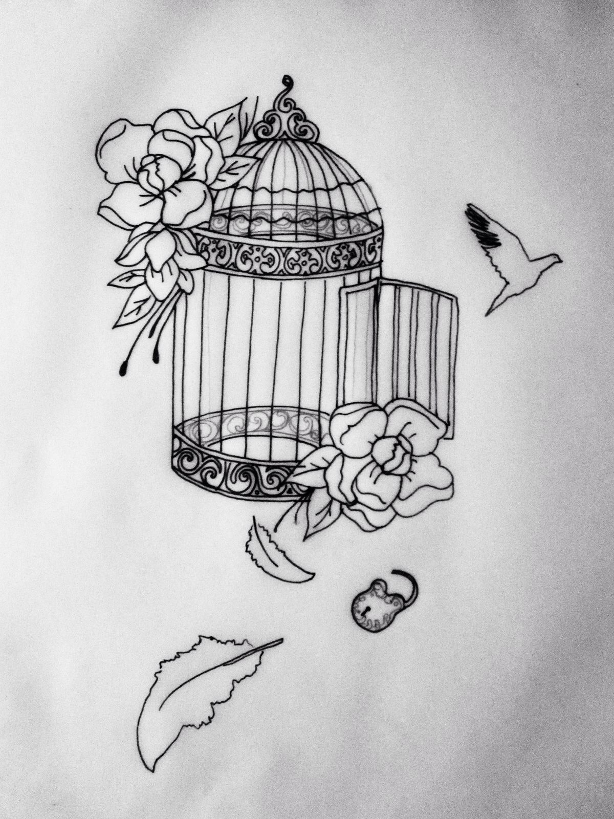 Bird Cage Tattoos Cage Tattoos Tattoos Tattoo Designs throughout size 1200 X 1600