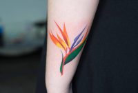 Bird Of Paradise Tattoo On The Left Forearm Nature Tattoos Bird throughout measurements 1000 X 851