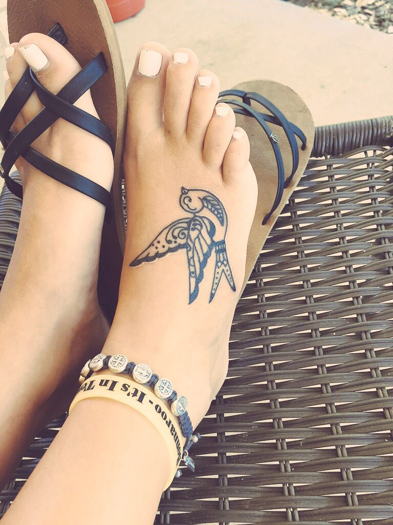 Bird Tattoo Foot Tattoo Tattoos Ankle Tattoo Designs Feet regarding sizing 768 X 1024