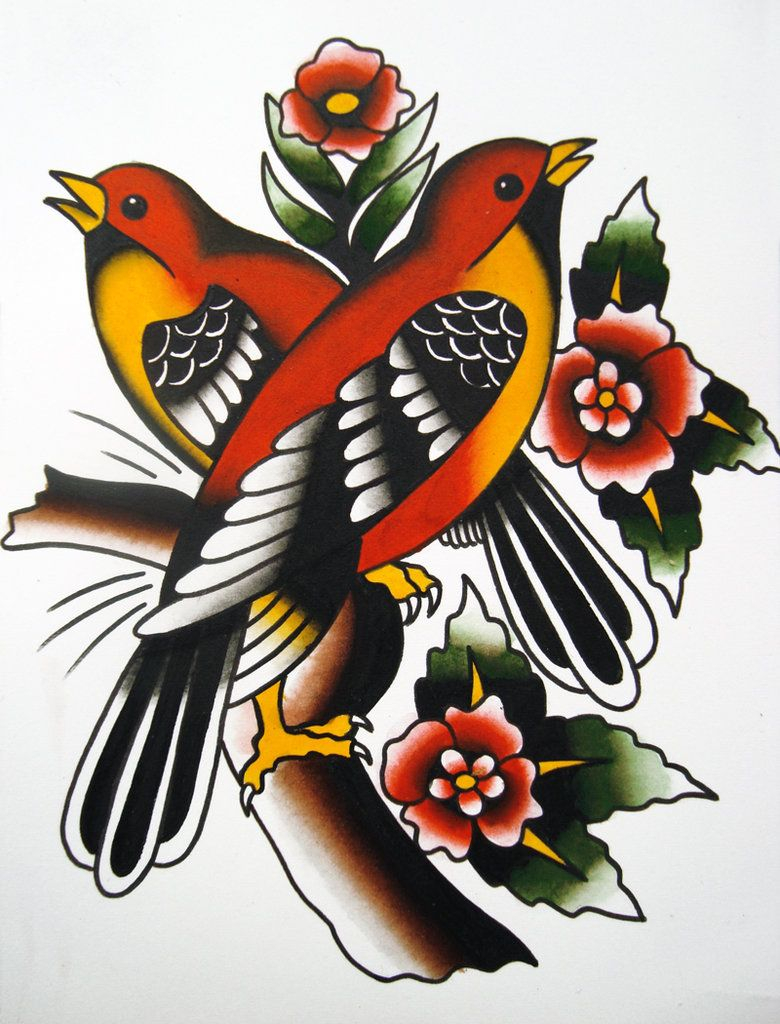 Birds Angiethepirate Tattoos Traditional Tattoo Tattoo regarding sizing 780 X 1024