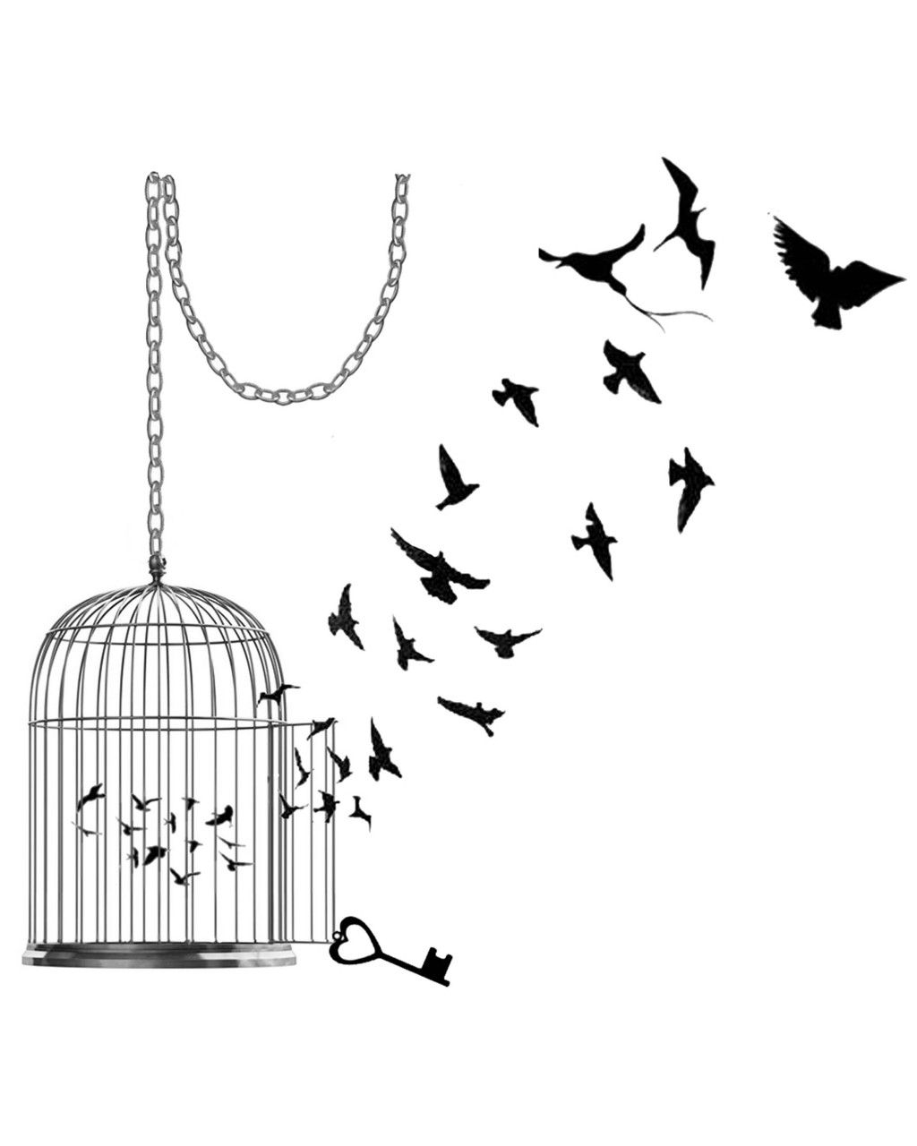 Birds Birds Birds Tatoos Tatouage Dessin Cage Oiseaux Modele in proportions 1024 X 1280