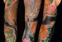 Birds Flowers Hawkseagles Japanese Sleeve Tattoo Tattoos in dimensions 1000 X 1500
