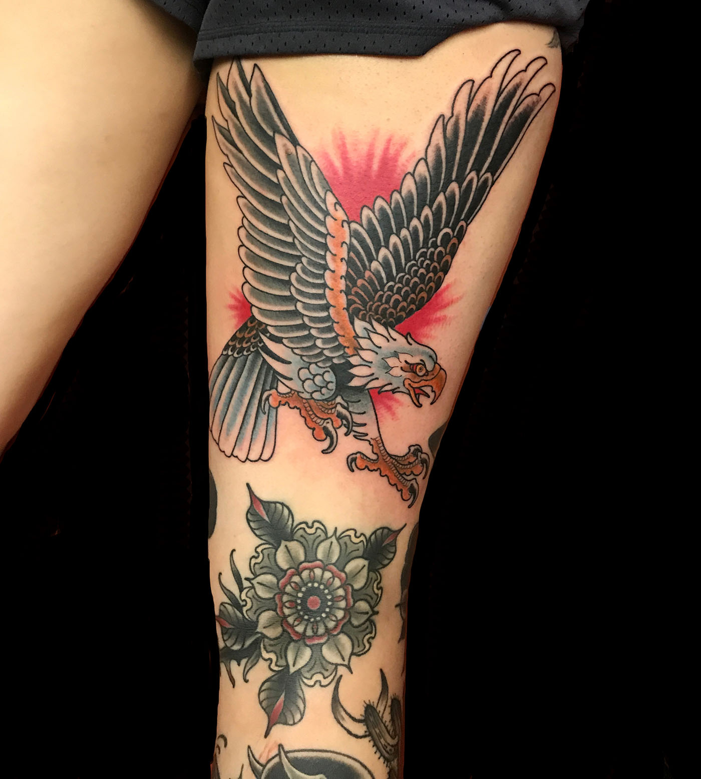 Birds Hawkseagles Traditionalamericana Tattoo Slave To The Needle with regard to sizing 1400 X 1556
