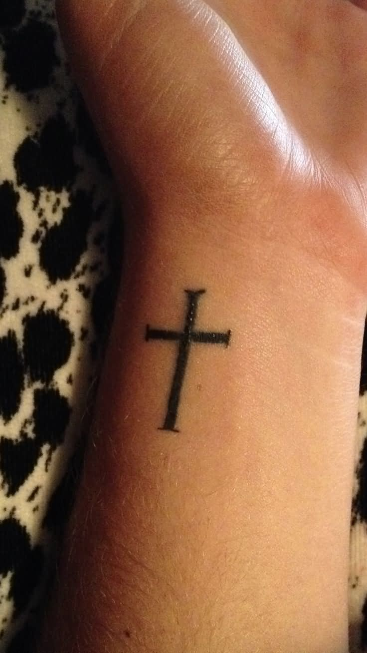 Black Cross Wrist Tattoo For Girls Beautiful Henna Designs for proportions 736 X 1308