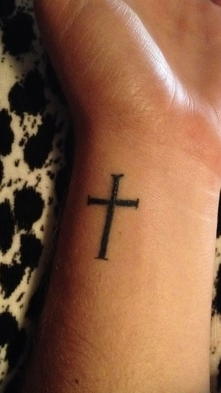 Black Cross Wrist Tattoo For Girls Beautiful Henna Designs throughout sizing 736 X 1308