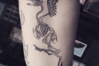 Blackwork Bird Skeleton Tattoo Alex M Krofchak Animal for measurements 1080 X 1080