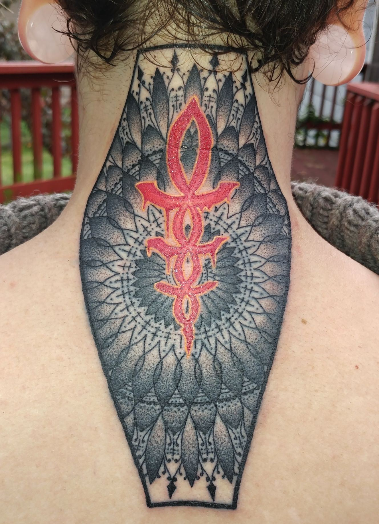 Bloodborne Themed Mandala Jymi Calkins At Mind Altering Tattoo in size 1329 X 1834