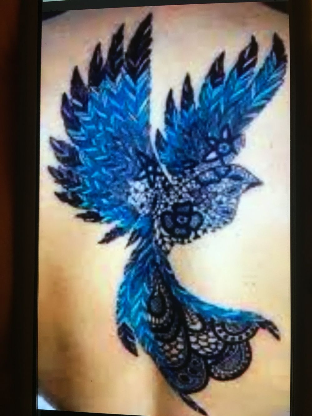 Blue Lace Bird Tattoo Tattoos Sparrow Tattoo Design Tattoos intended for sizing 1000 X 1334