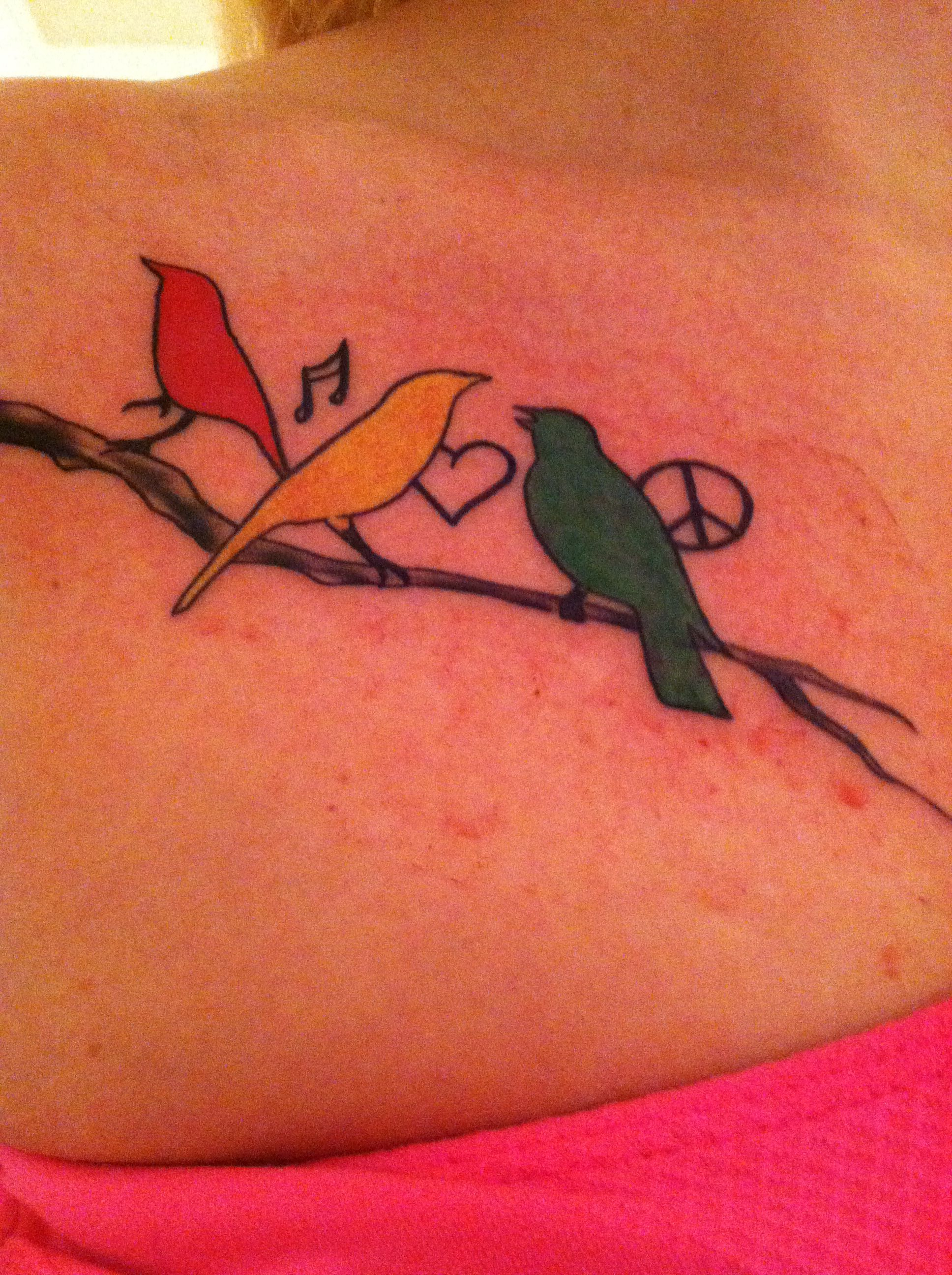 Bob Marley Three Little Birds 3 Little Bird Tattoos Bird regarding measurements 1936 X 2592