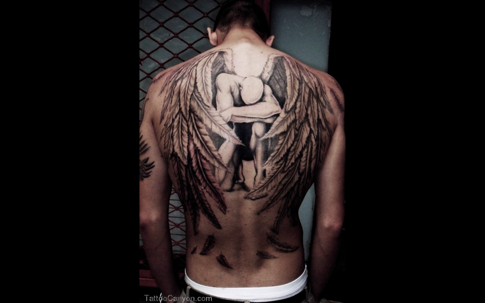 Body Full Back Cross Tattoo For Men Design Idea with size 1920 X 1200