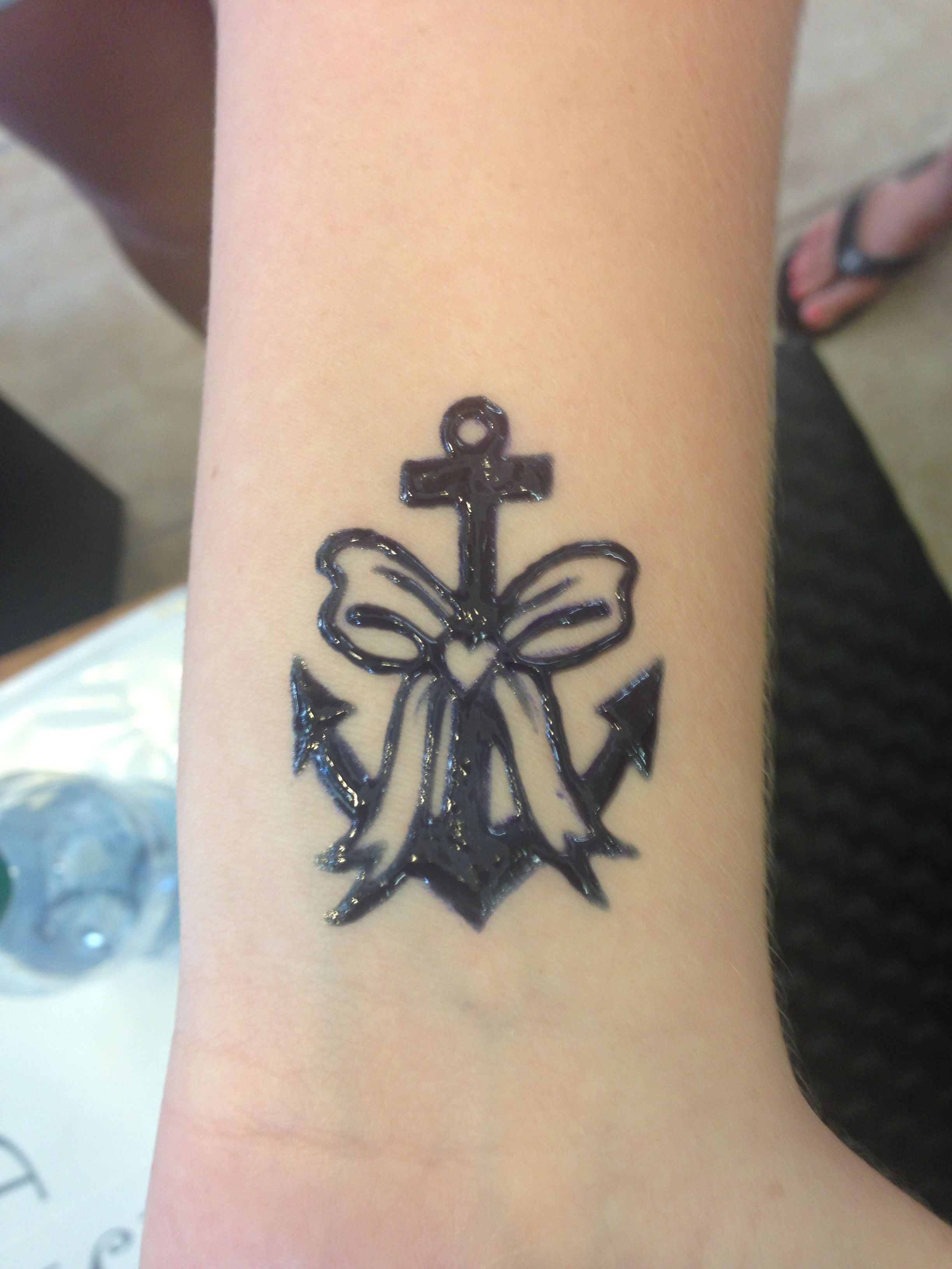 Bow On Anchor Henna Tattoo Wrist Henna Anchor Tattoo Design with dimensions 2448 X 3264