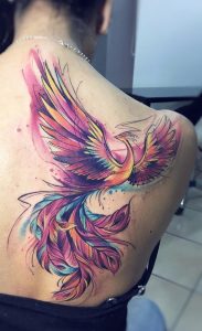 Break Up Tattoo Ideas Phoenix Sisters Watercolor Phoenix Tattoo with regard to size 730 X 1196