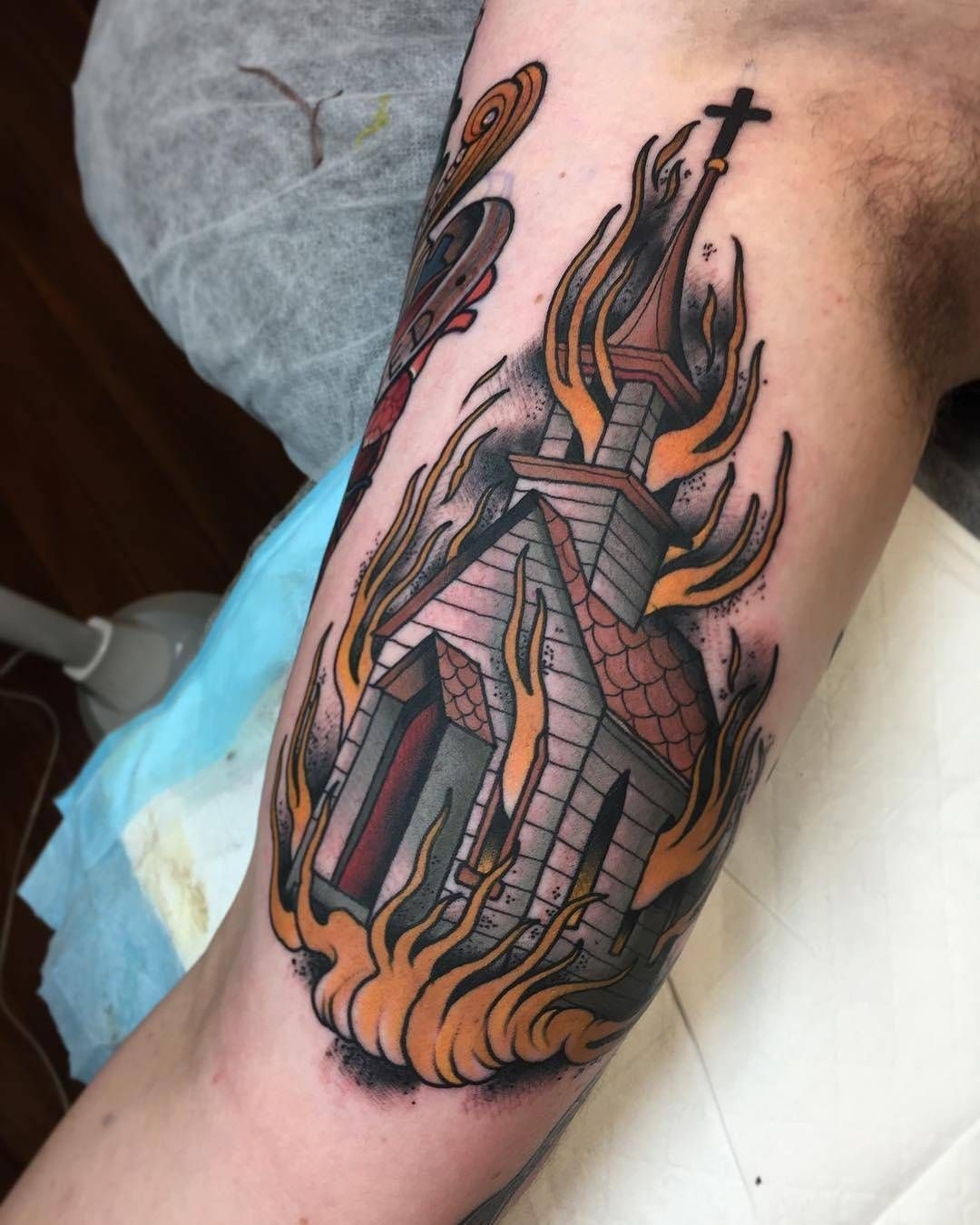 Burn It Down Creemccahill At Tradition Tattoo In Brisbane intended for dimensions 1080 X 1350