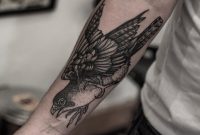 Bw Hawk Bird Tattoo Idea On The Forearm Bird Tattoos Hawk Tattoo intended for measurements 1080 X 812