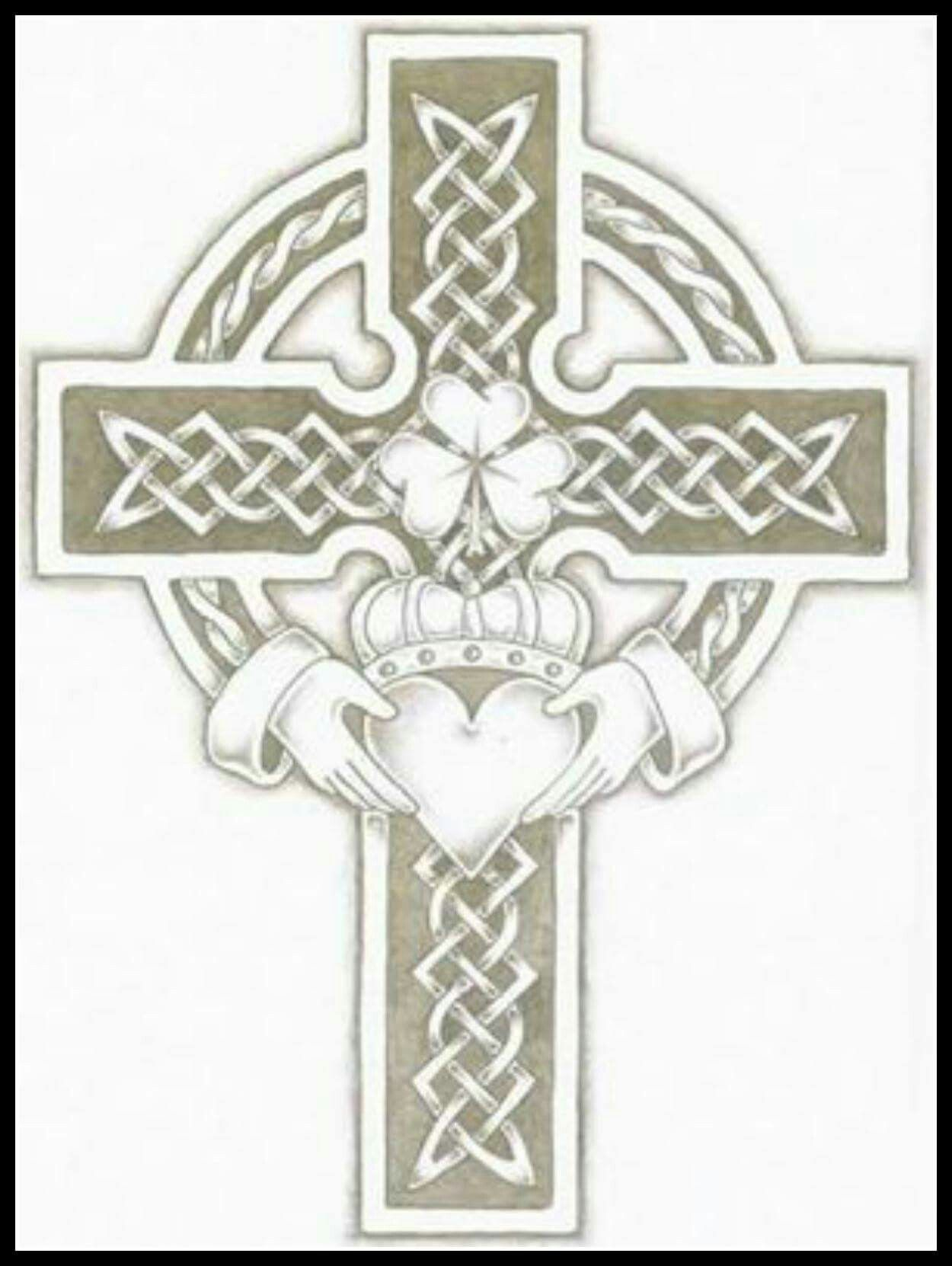 Celtic Claddagh Cross Celtic In 2019 Celtic Cross Tattoos with regard to sizing 1250 X 1662