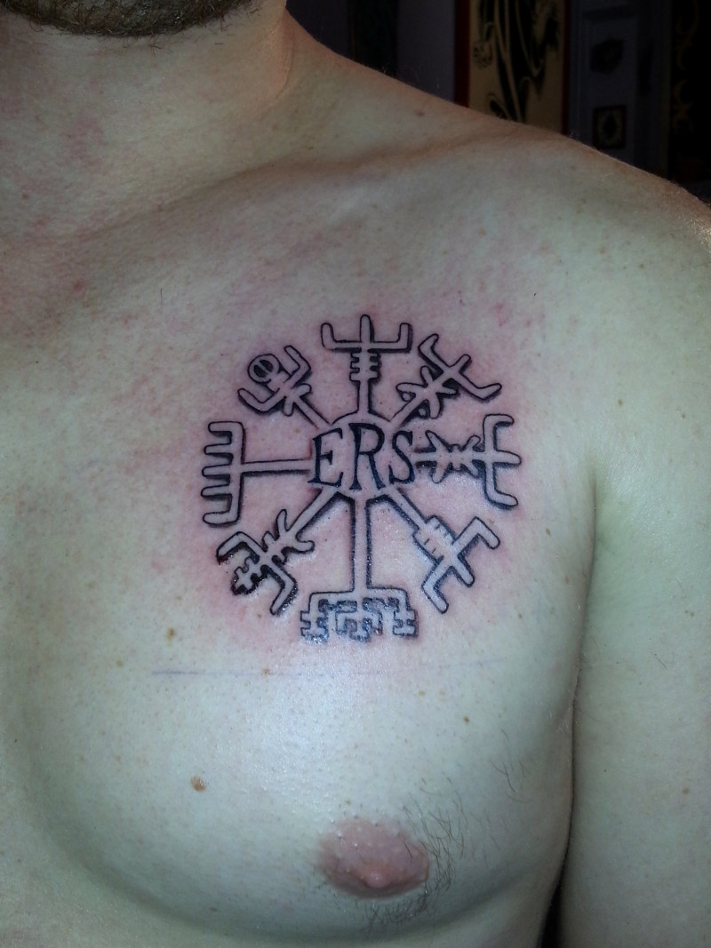 Celtic Compass Tattoo On Chest Tattoos Book 65000 Tattoos Designs for dimensions 800 X 1067