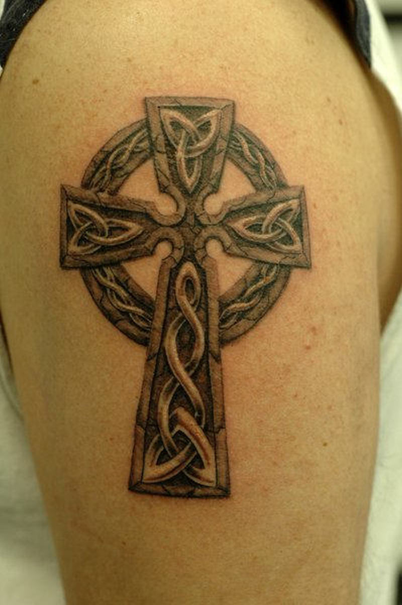 Celtic Cross On Shoulder For Men 2 Tattoo Tattoos Book 65000 for size 800 X 1203