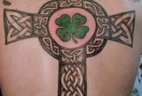 Celtic Cross Shamrock Tattoo Design On Back For Men Golfian throughout size 1200 X 1600