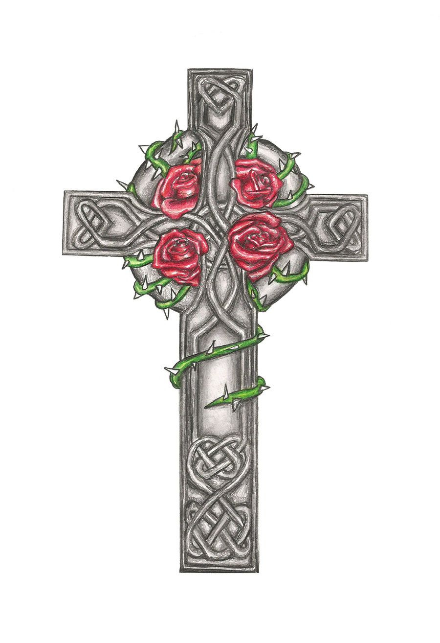 Celtic Cross Tattoo Design Commision Laurenroseox On Deviantart in measurements 900 X 1314