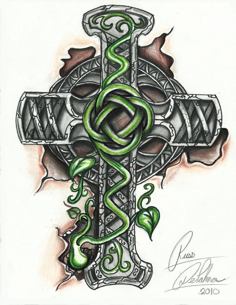 Celtic Cross Tattoo Designs Girl Skull And Bones Cross Cross inside proportions 786 X 1017