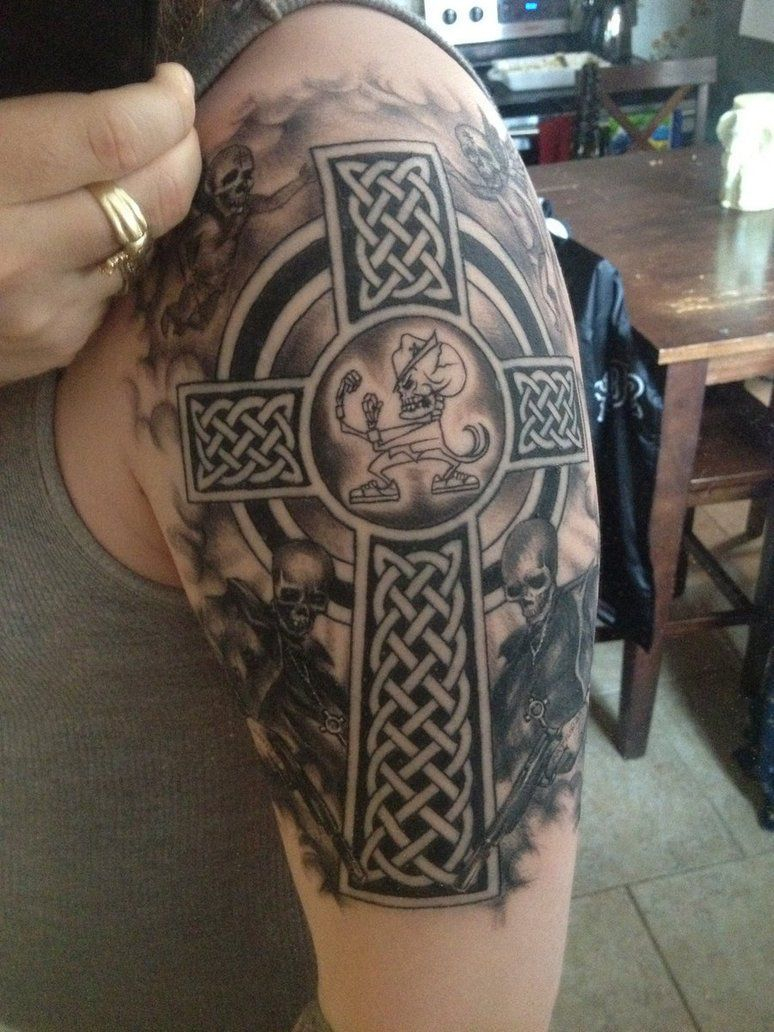Celtic Cross Tattoos Boondock Saints Cooltattoolife Cool Tattoo in sizing 774 X 1032