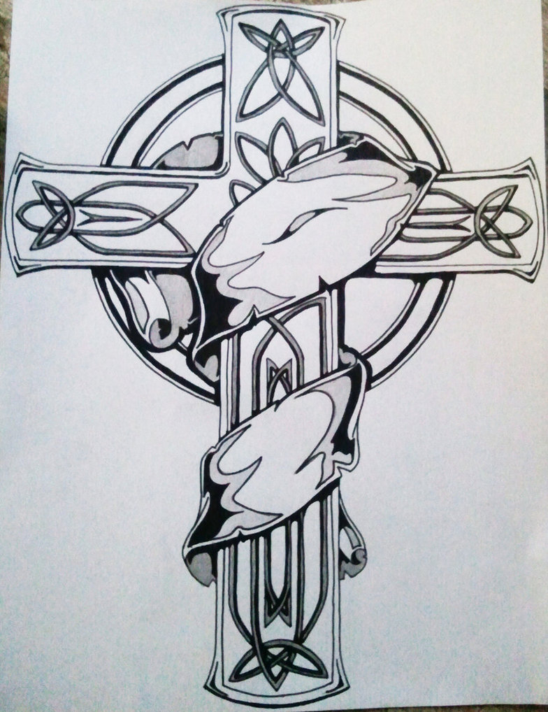 Celtic Cross Tattoos Designs 87 Images In Collection Page 1 with regard to size 784 X 1018