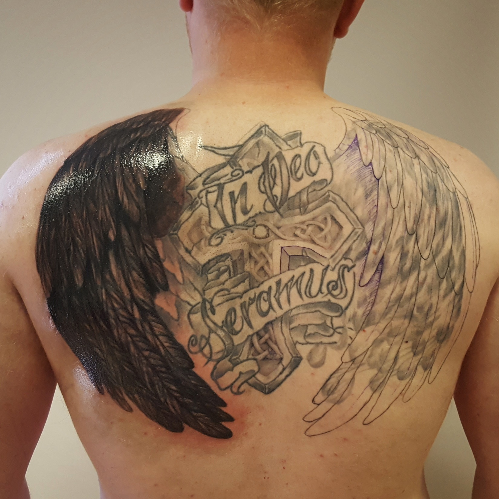 Celtic Cross Wings Tattoo Naohoa inside proportions 1650 X 1650