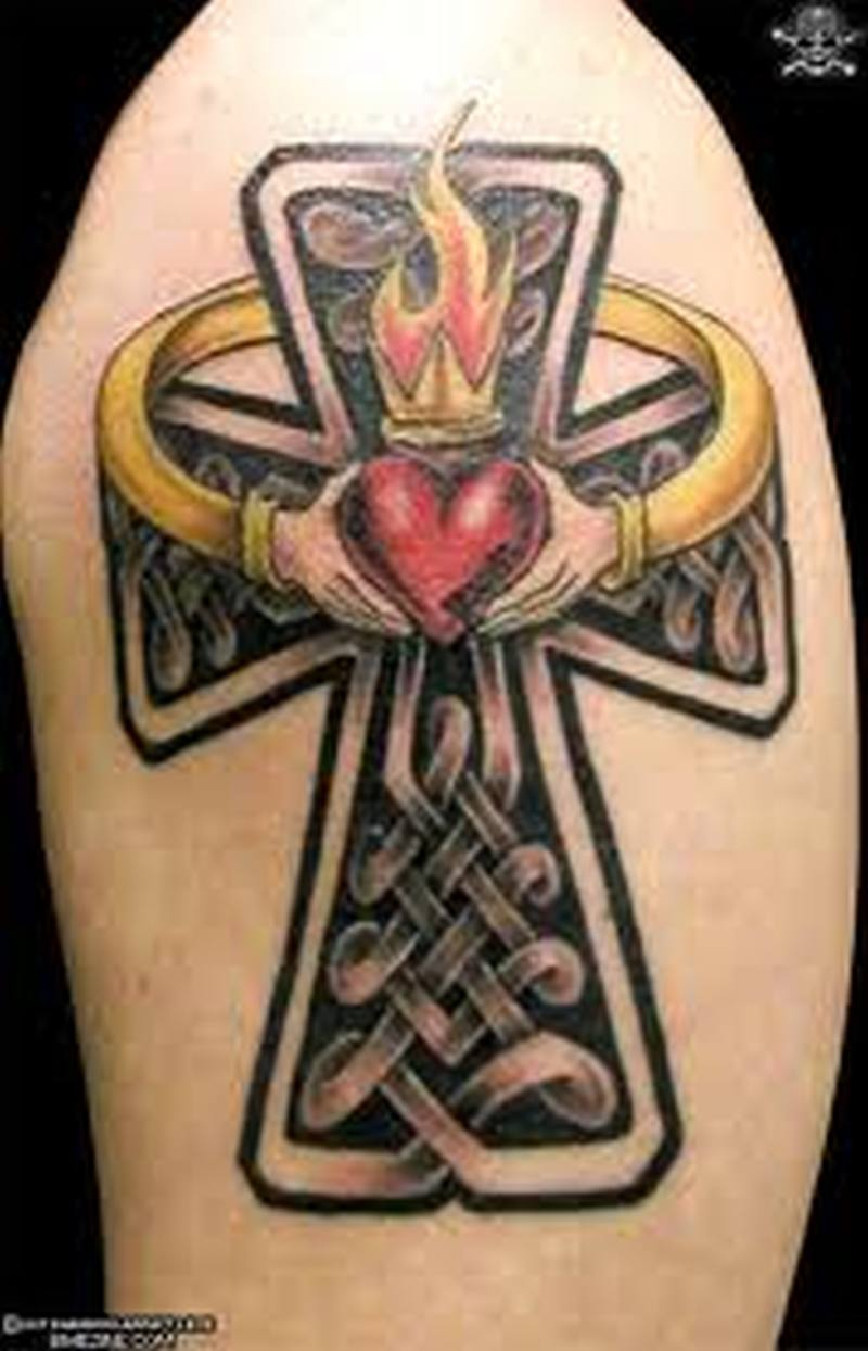 Celtic Cross With Claddagh Tattoo Design Tattoos Book 65000 within sizing 800 X 1244