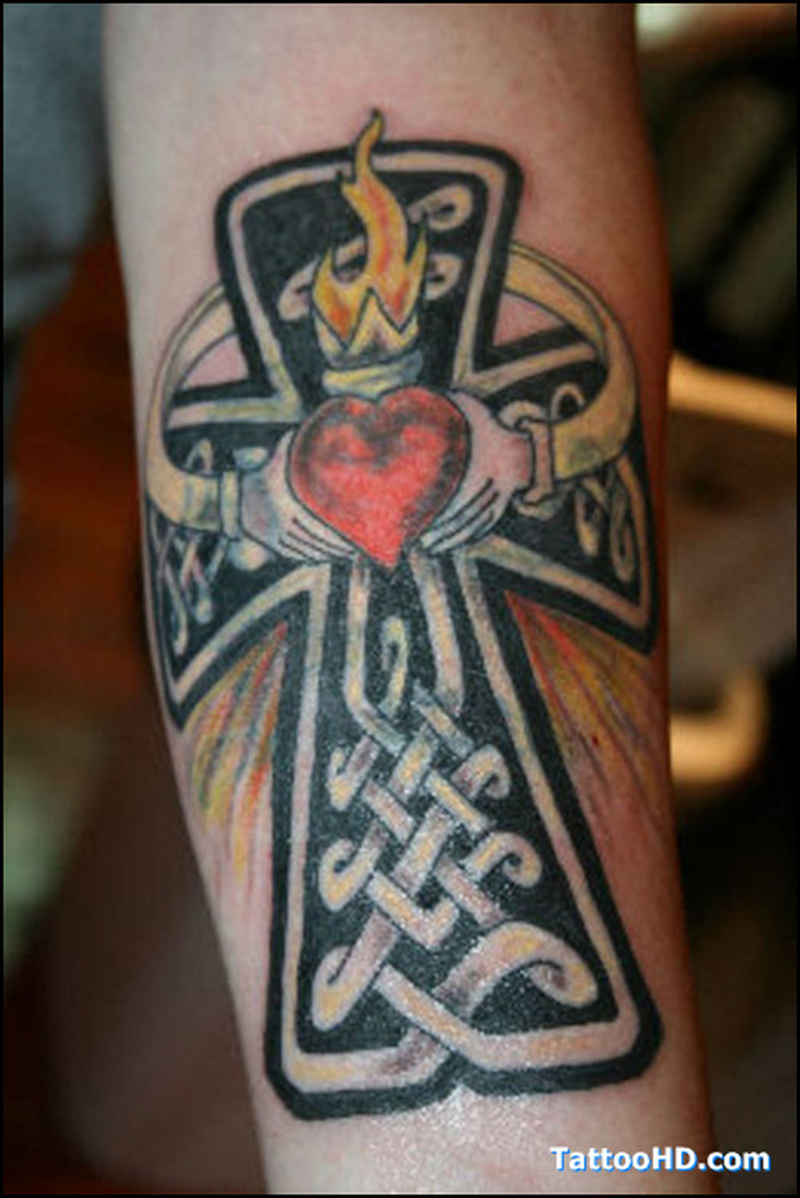 Celtic Cross With Claddagh Tattoo On Arm Tattoos Book 65000 with size 800 X 1198
