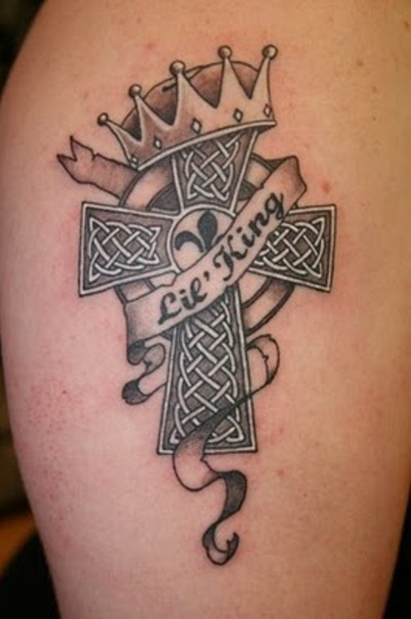 Celtic Cross With Crown Tattoo Design Tattoos Book 65000 with regard to proportions 800 X 1204