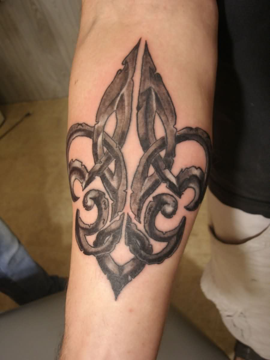 Celtic Fleur De Lis Tattoo On Forearm Ink Fleur De Lis Tattoo for dimensions 900 X 1200