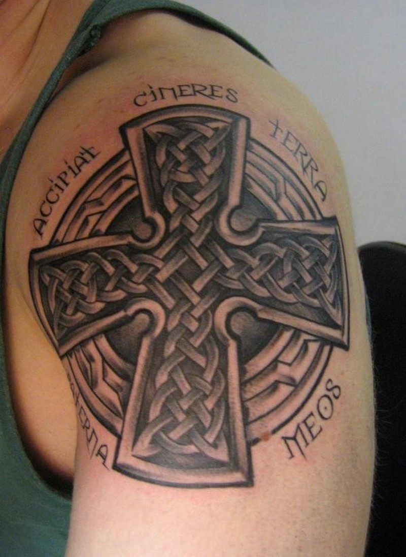 Celtic Iron Cross With Lettering Tattoo On Arm Tattoos Book with regard to sizing 800 X 1096