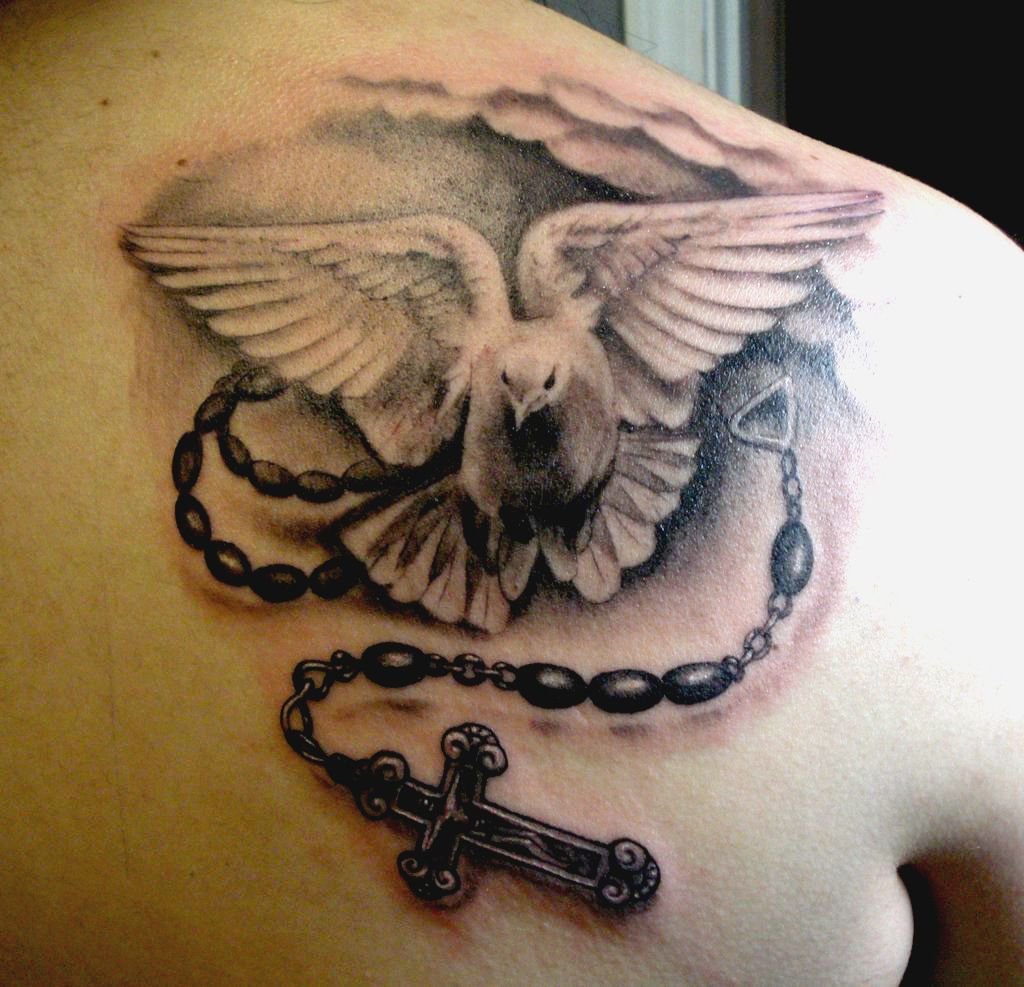 Chained Dove Tattoo With Cross For More Stunning And Wonderful in measurements 1024 X 987