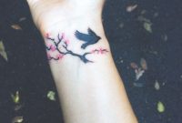 Cherry Blossom Branch With Bird Tattoo That I Had Done Today intended for proportions 840 X 1136