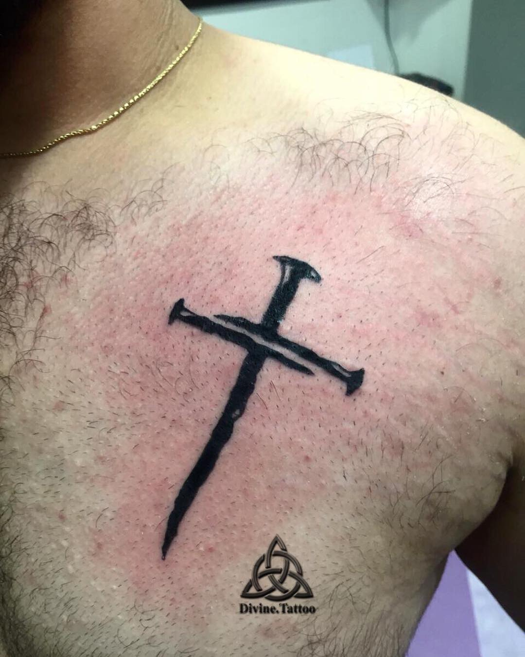 Chest Tattoo Ideas With A Cross Fashionizm within proportions 1080 X 1350