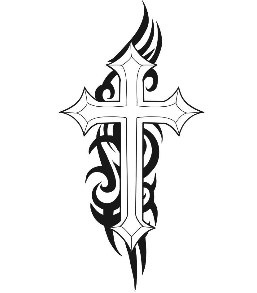 Christian Cross Tattoos Cool Cross Tattoos Designs Christian throughout size 830 X 948