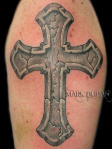 Christian Tattoo Stone Cross Amduhan On Deviantart Kool regarding sizing 768 X 1024