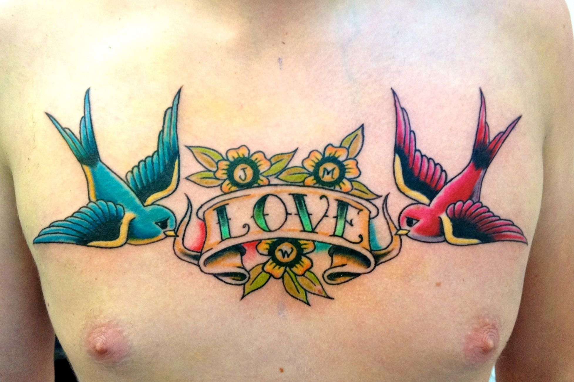 Color Traditional Decor Traditional Style Tattoo Swallows And with regard to size 1955 X 1302