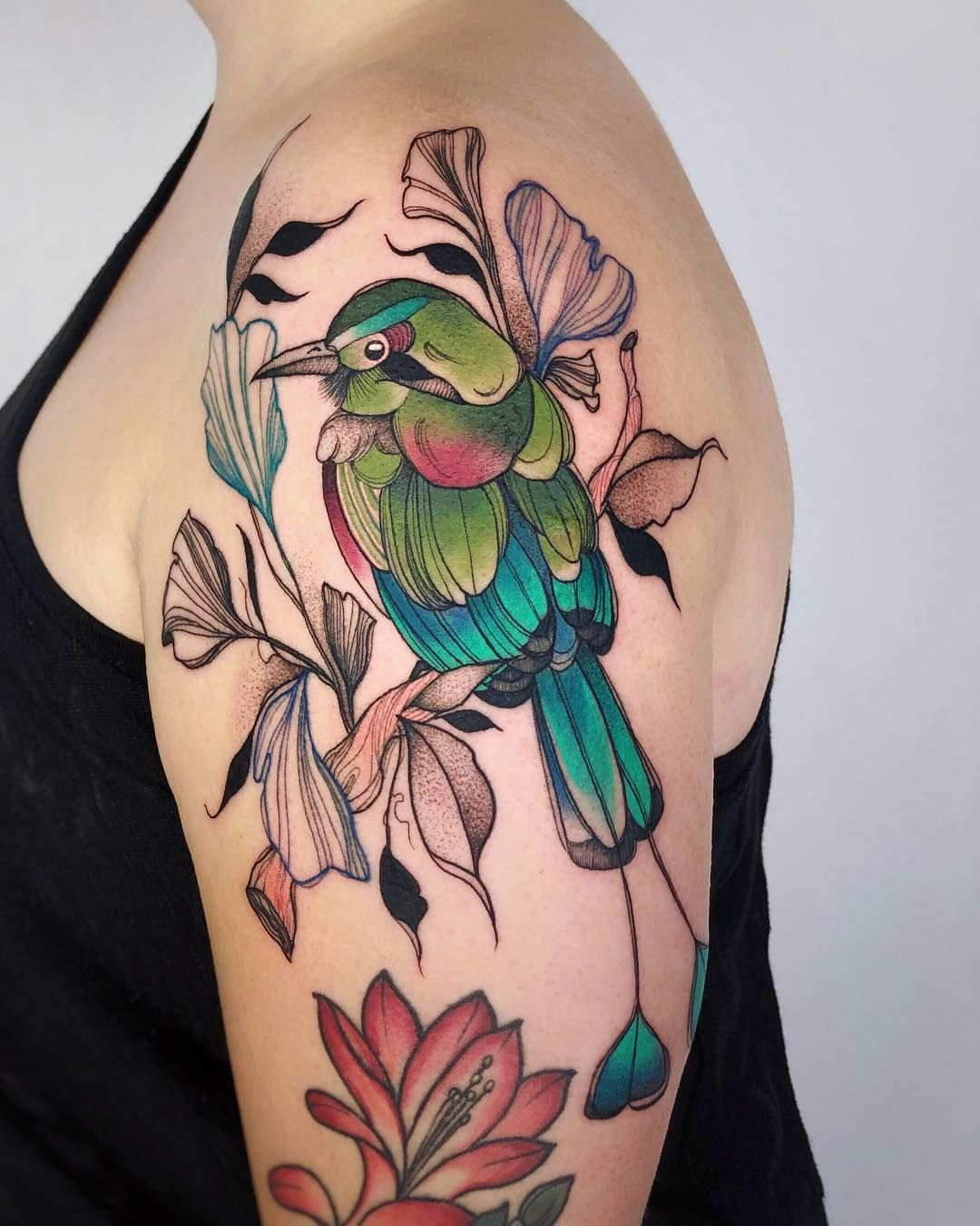 Colorful Bird Tattoo Animal Insect Tattoos Colorful Bird within dimensions 1080 X 1350