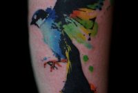 Colorful Watercolor Bird Tattoo Tattoo Colorful Bird Tattoos throughout dimensions 1756 X 2634